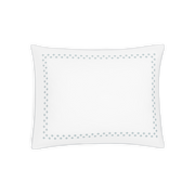 Pale blue-gray Casablanca sham.