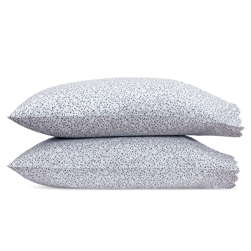 Celine Pillowcase - Pair in Prussian Blue - View 1