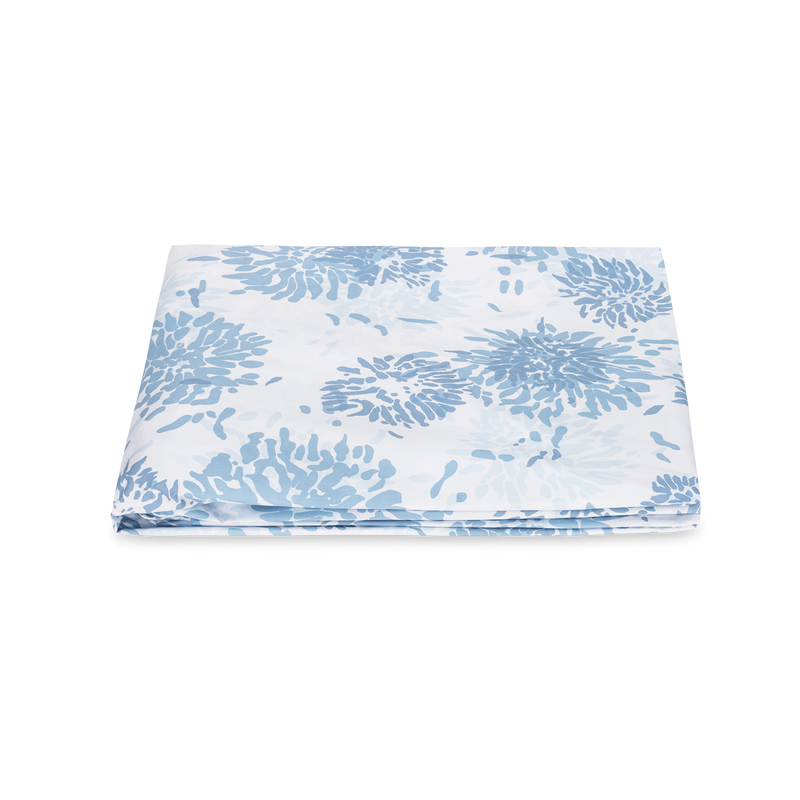Chrysanthemum Fitted Sheet in Blue - View 1