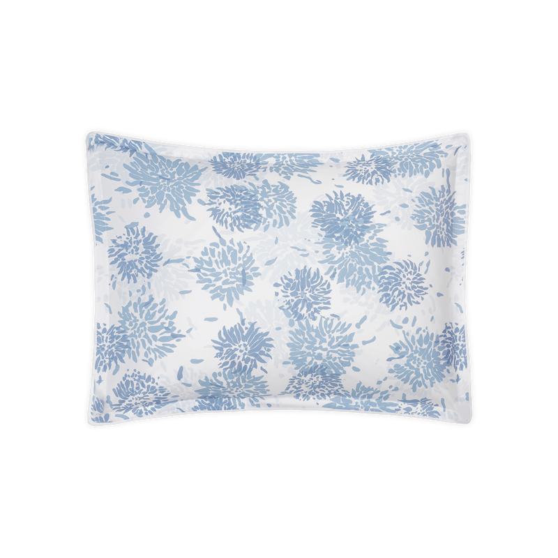 Chrysanthemum Sham in Blue - View 1