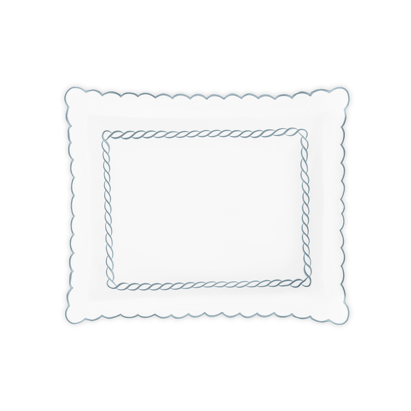 Classic Chain Scallop Sham in Hazy Blue - View 1