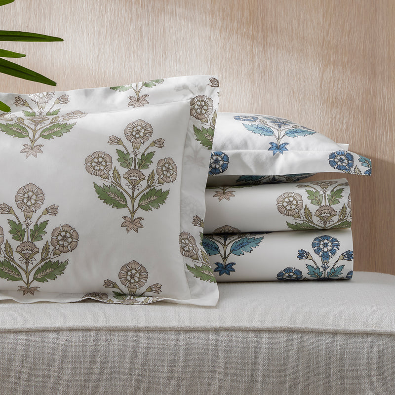 Dalila Fitted Sheet in Pebble - View 2