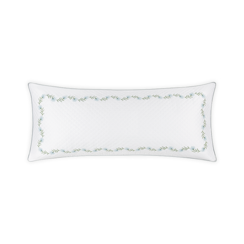 Daphne Matelassé Lumbar Pillow Cover in Bluebell - View 1