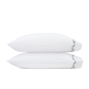 Pale blue Daphne pillowcase, folded.