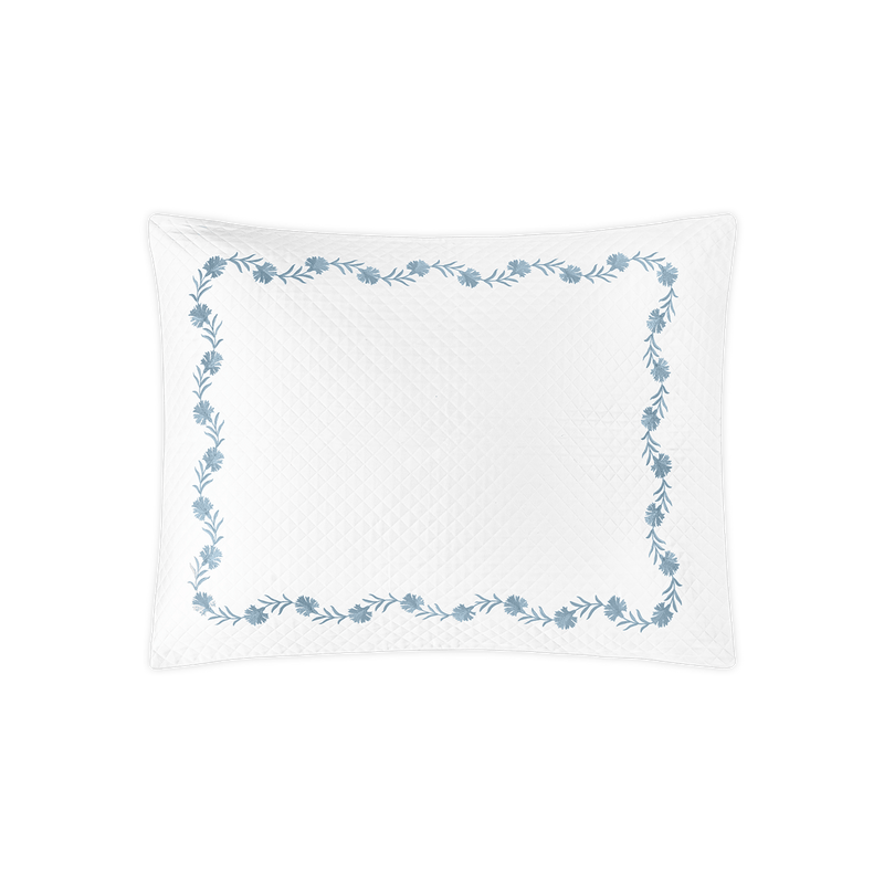 Daphne Matelassé Sham in Hazy Blue - View 1