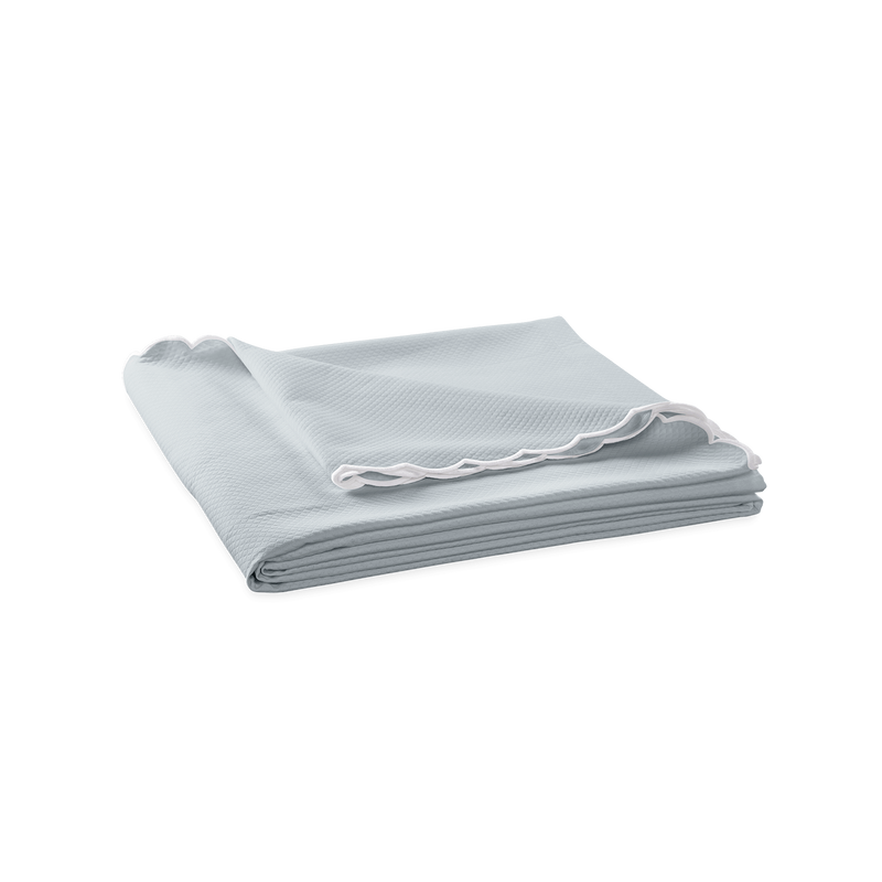 Diamond Pique Coverlet in Pool - View 1