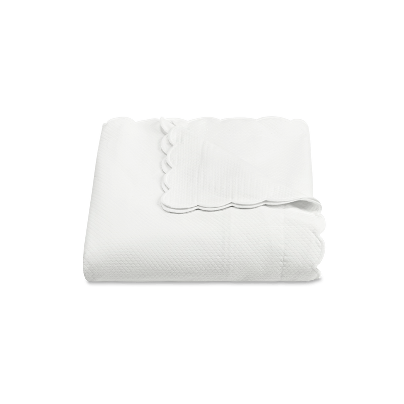 Diamond Pique Duvet Cover in White - View 1