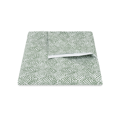 Green Duma Diamond duvet cover, folded.