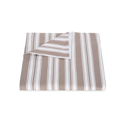 Brown Elio duvet cover, folded.