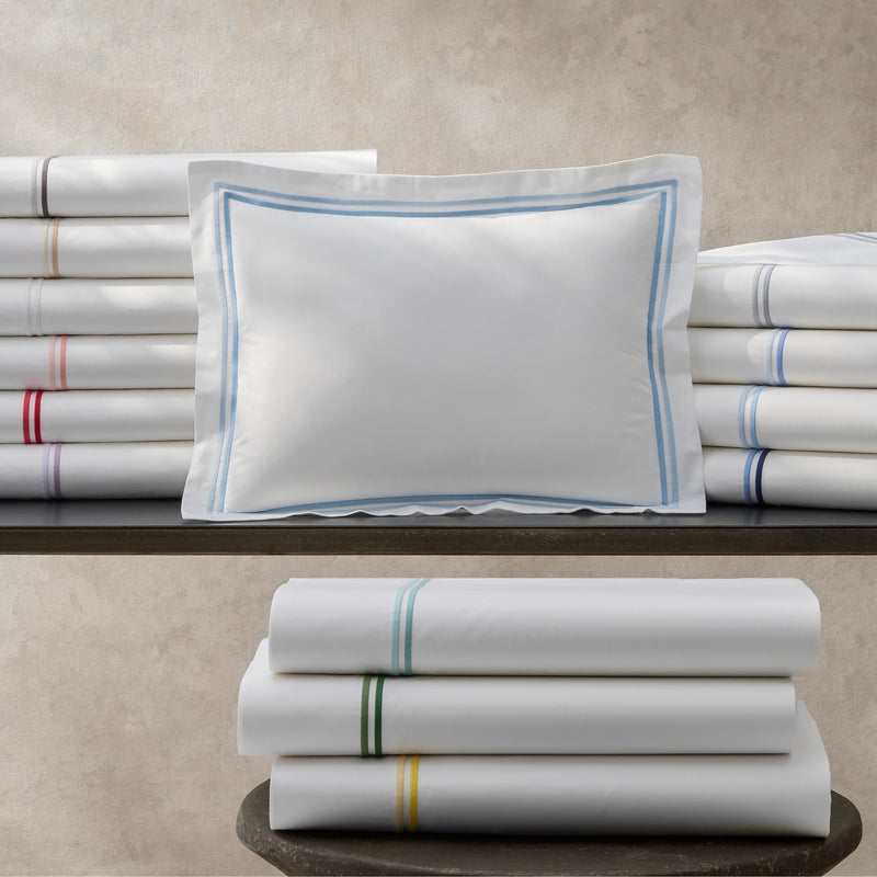 Essex Pillowcase - Pair in Light Blue - View 2