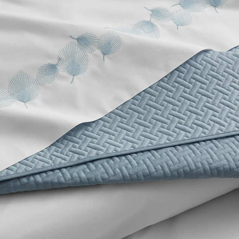 Feather Sham in Blue - View 4