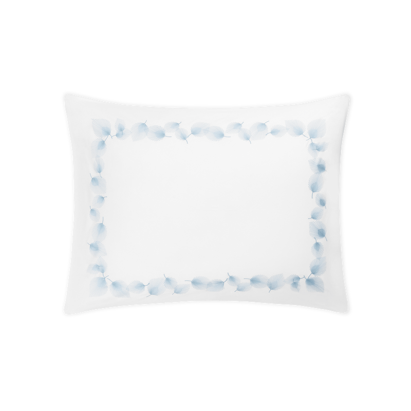 Feather Sham in Blue - View 1