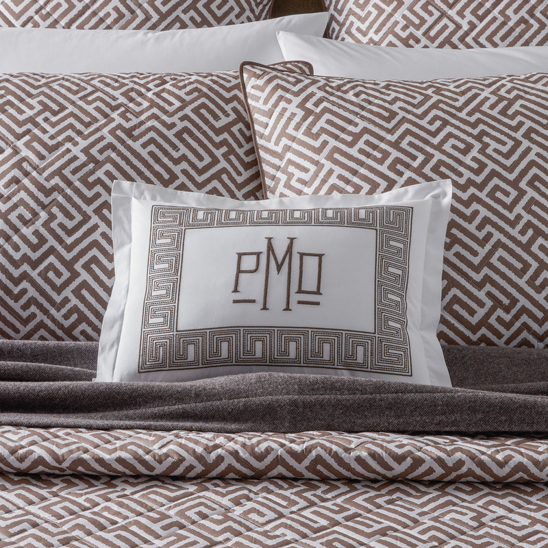 Gabriel Duvet Cover in Mocha - View 4