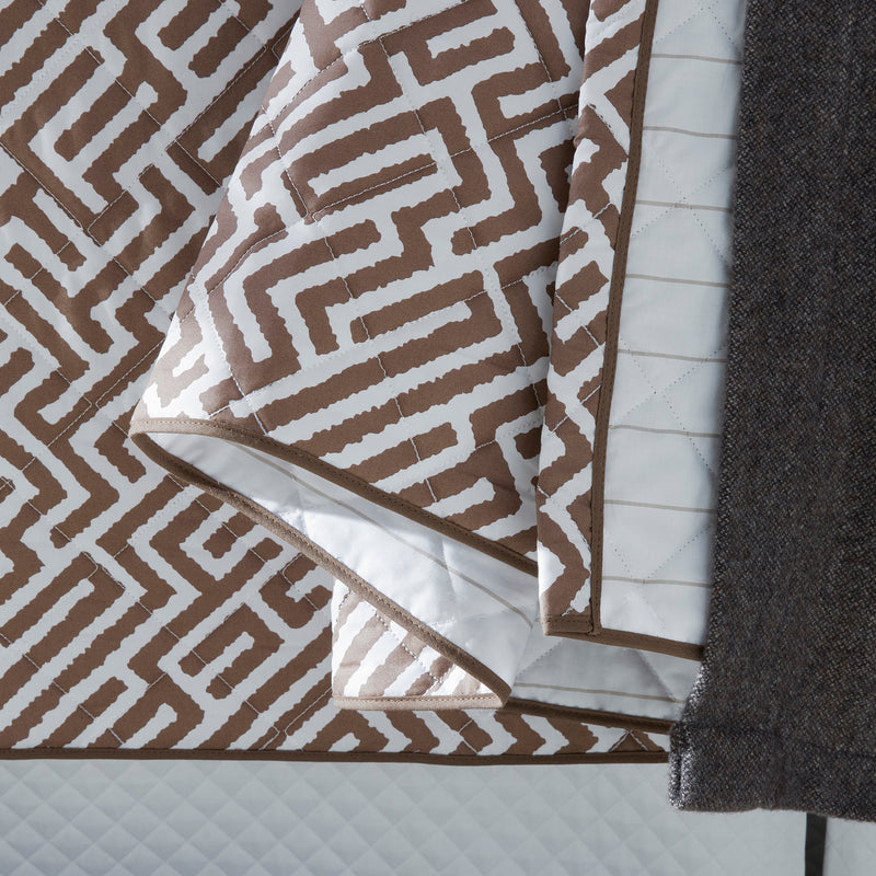 Gabriel Fitted Sheet in Mocha - View 3