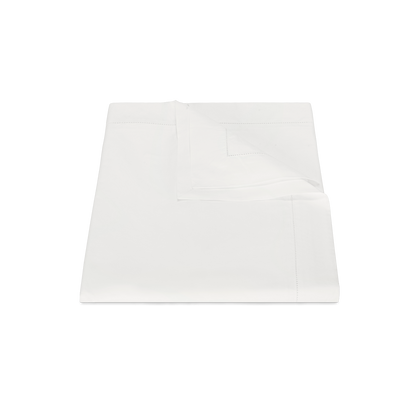 Off-white Gatsby Hemstitch duvet cover, folded.