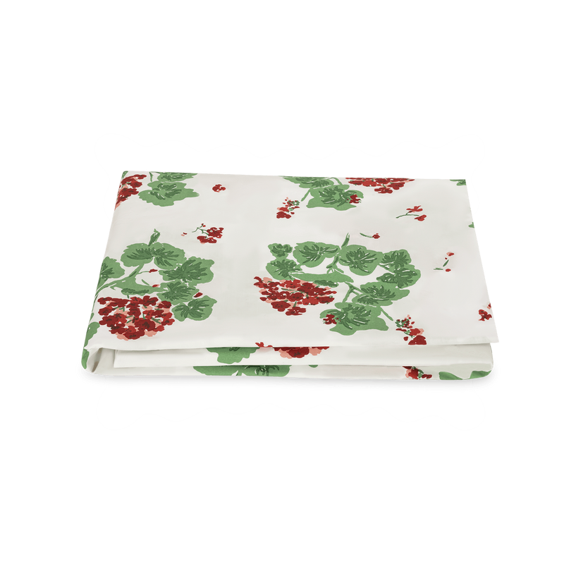 Geranium Fitted Sheet in Scarlet - View 1