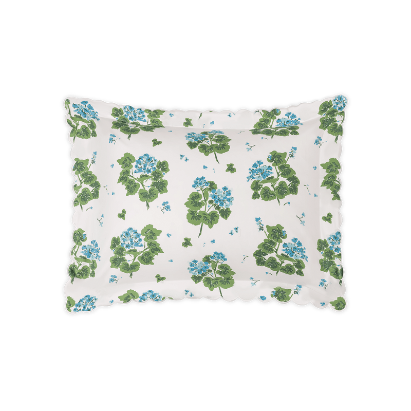 Geranium Sham in Blue - View 1