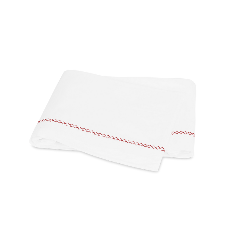 Hatch Flat Sheet in Redberry - View 1