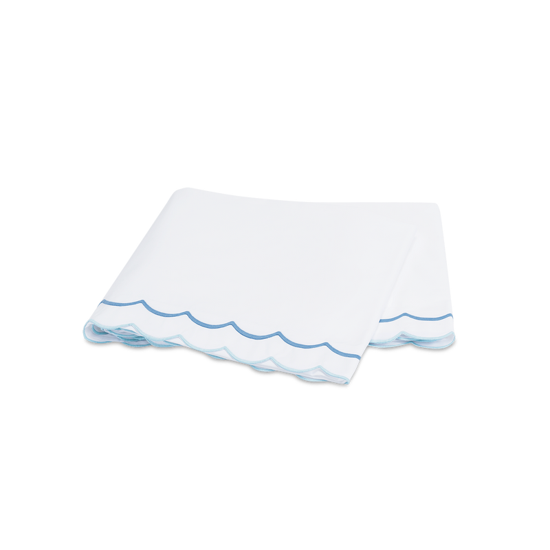 India Flat Sheet in Azure - View 1