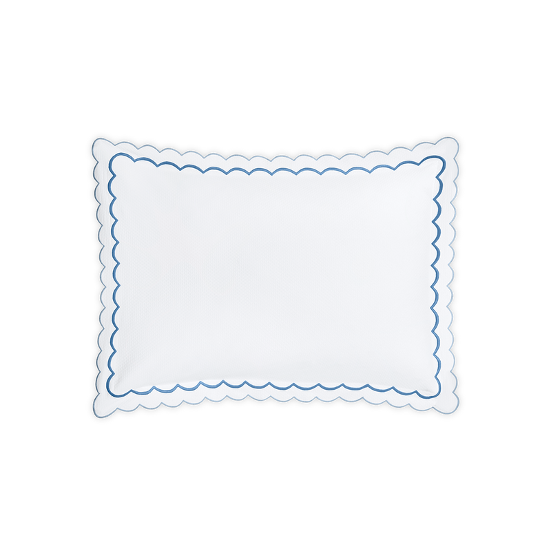 India Pique Sham in Azure - View 1