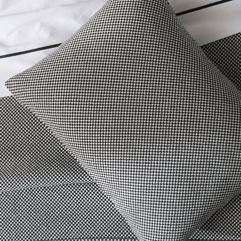 Jackson Lumbar Pillow Cover in Black - View 3
