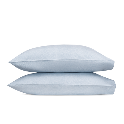 Hazy blue Jasper pillowcase, folded.