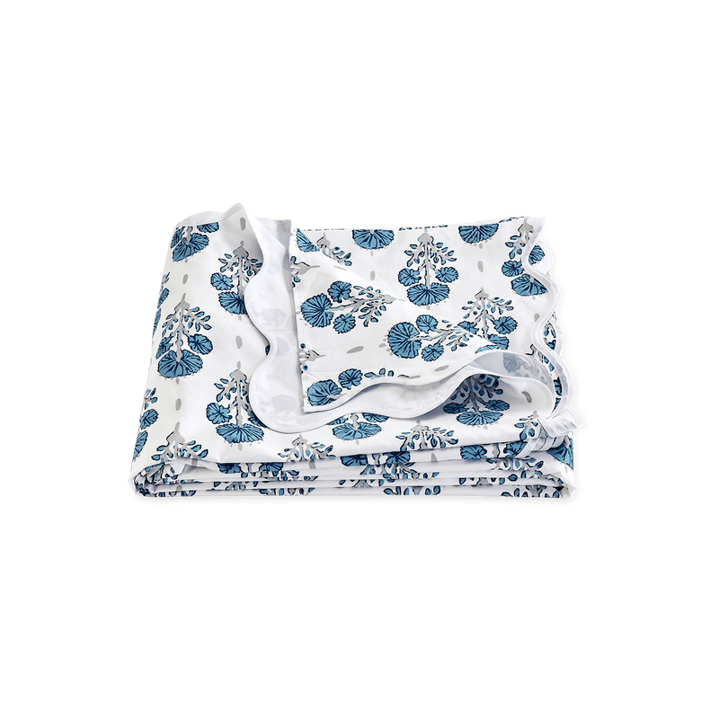 Joplin Duvet Cover in Mineral Blue - View 1