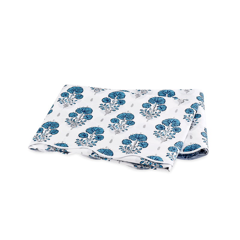 Joplin Flat Sheet in Mineral Blue - View 1