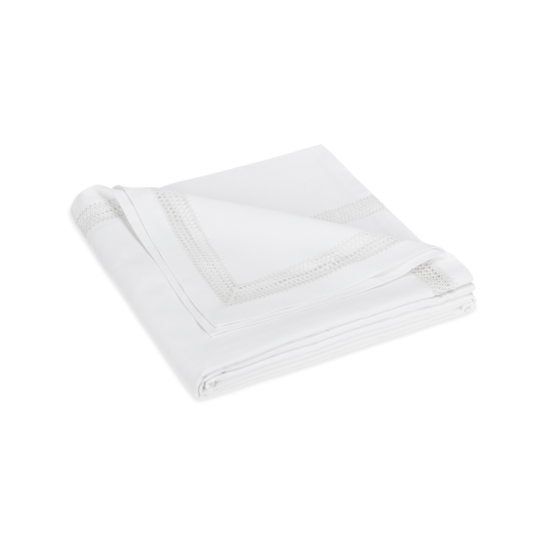Lace Pique Coverlet in Cecily White - View 1