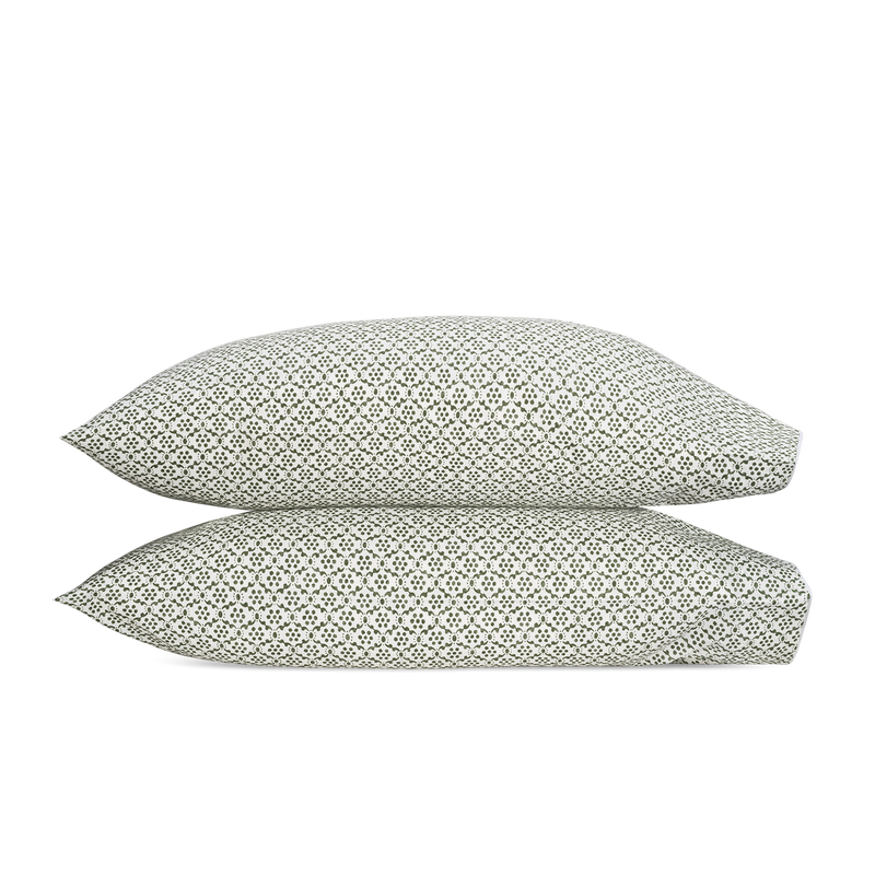 Laksha Pillowcase - Pair in Moss - View 1