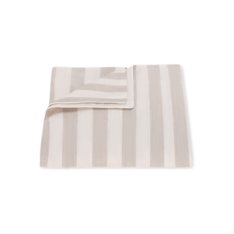 Lana Duvet Cover in Café au Lait Stripe - View 1