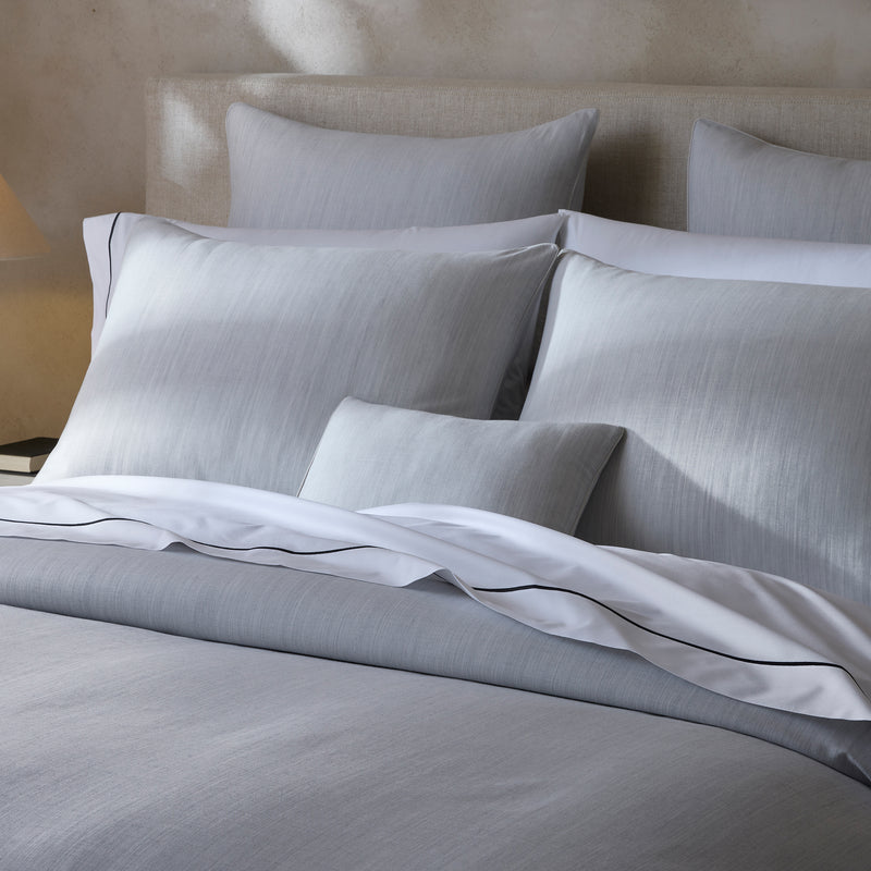 Lana Duvet Cover in Café au Lait Stripe - View 2