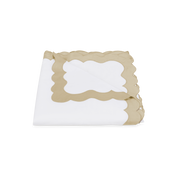 Gold Lorelei duvet cover, folded.