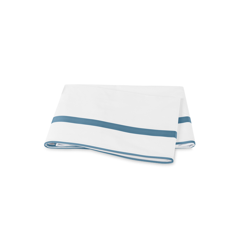 Louise Flat Sheet in Sea - View 1