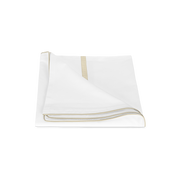 Tan Louise Pique duvet cover, folded.