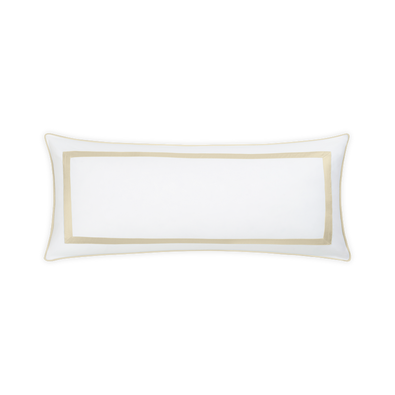 Louise Pique Lumbar Pillow Cover in Dune - View 1