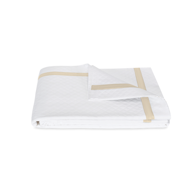 Lowell Matelassé Coverlet in Dune - View 1