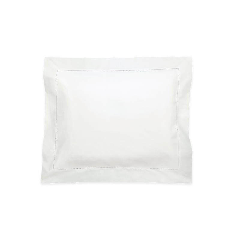 Luca Hemstitch Sham in Bone - View 1