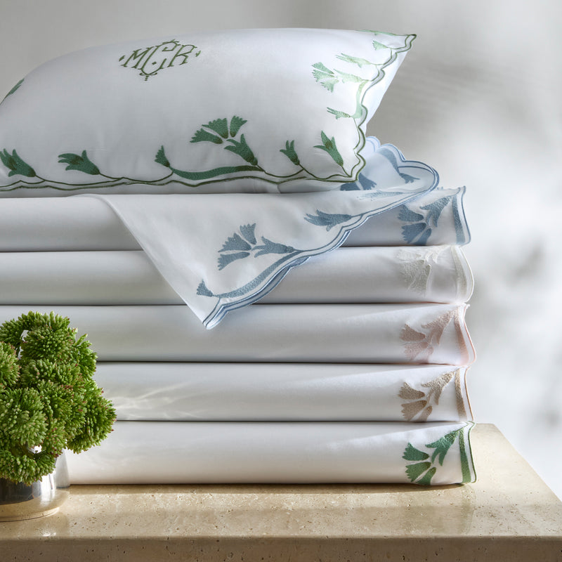 Marcella Pillowcase - Pair in Clover - View 2