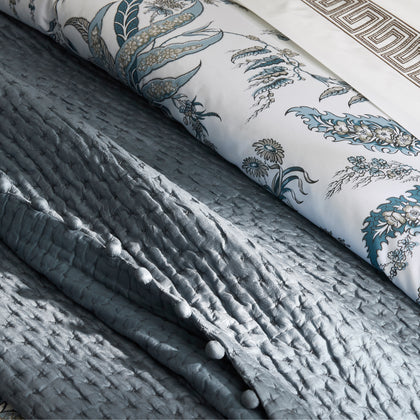 Margaret hand-stitched silk-quilted bedding