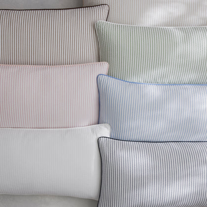 Matteo striped lumbar bolster pillows in assorted colors