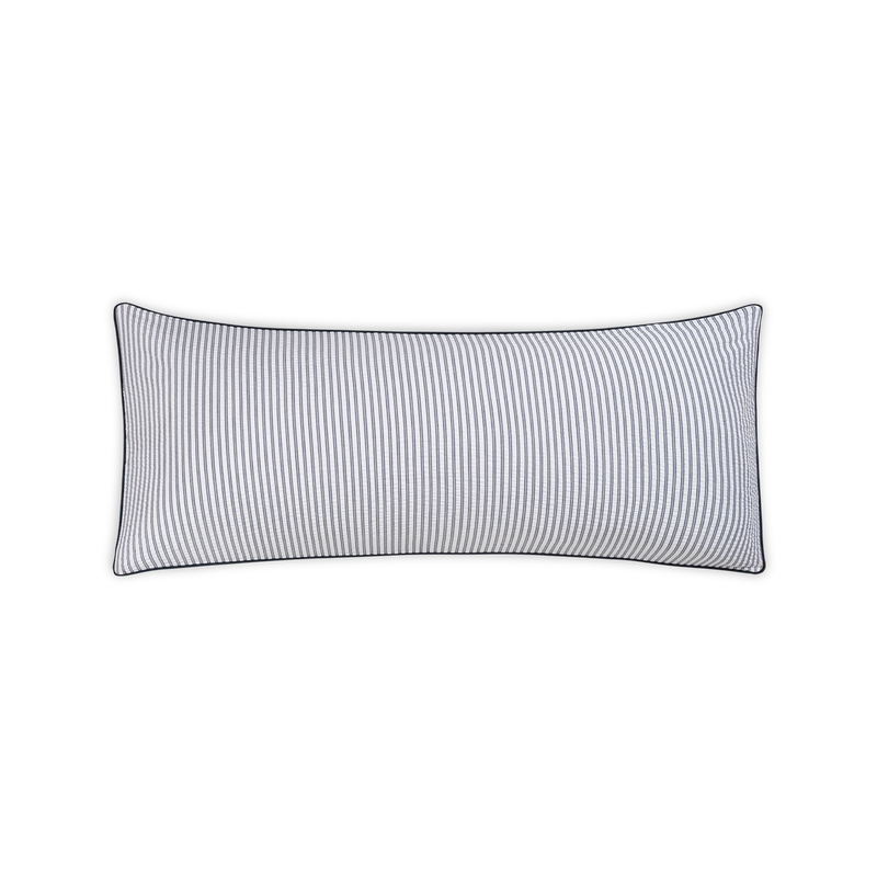 Matteo Lumbar Pillow Cover in Deep Navy - View 1
