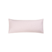 Pink Matteo seersucker-stripe sham, lumbar.