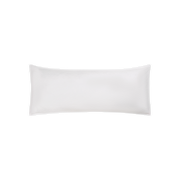 White Matteo seersucker-stripe sham, lumbar.