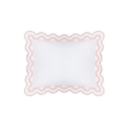 Pink Mirasol sham, folded.