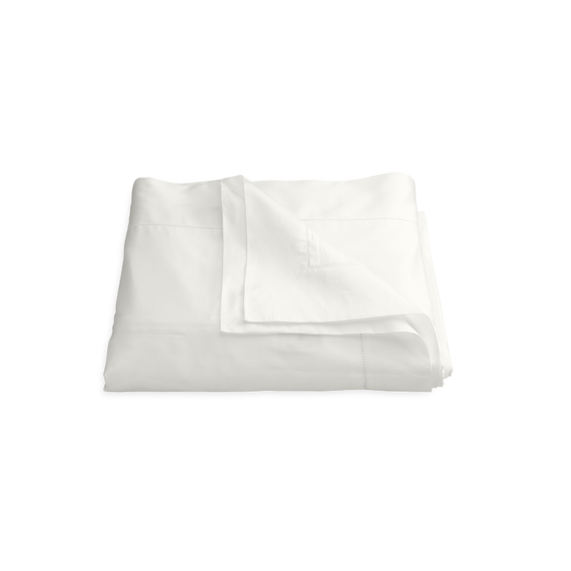 Nocturne Hemstitch Duvet Cover in Bone - View 1