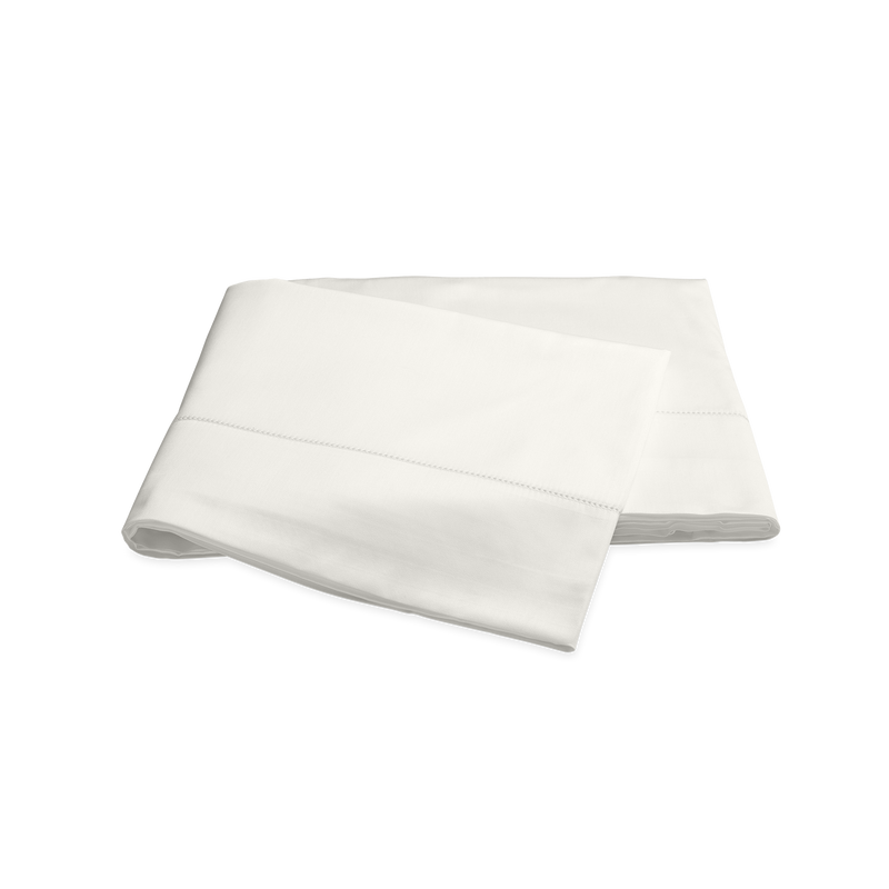 Nocturne Hemstitch Flat Sheet in Bone - View 1