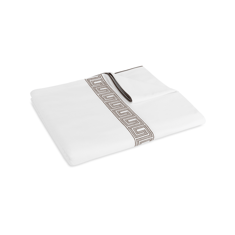 Ophelia Pique Coverlet in Mocha - View 1