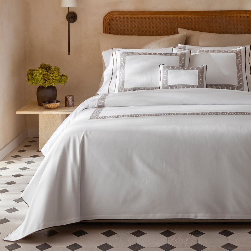 Ophelia Pique Sham in Mocha - View 1