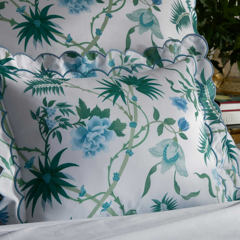 Palmyra Flat Sheet in Emerald - View 3